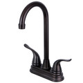 Kingston Brass Two Handle, 4" Centerset Bar Faucet, Oil Rubbed Bronze KB2495YL